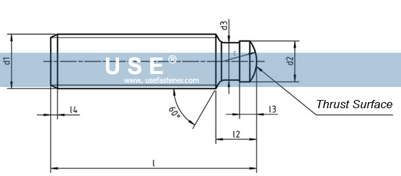 DIN6332 - grub screws with thrust point